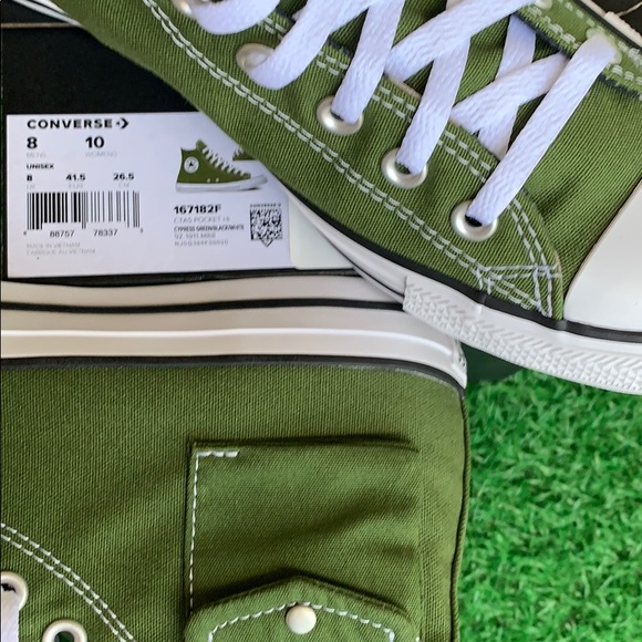 CONVERSE CTAS POCKET HI CYPRESS GREEN/BLACK/WHT WM - Picture 16 of 16